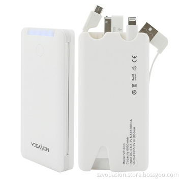 2014 New fashion unique design 6000mAh portable universal power bank charger for mobile phone